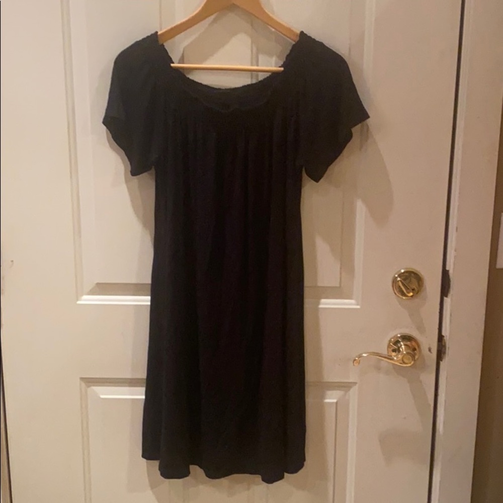 Mossimo off shoulder black dress/cover up